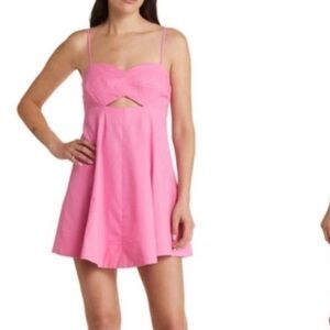 Moon River Vibrant Pink Dress